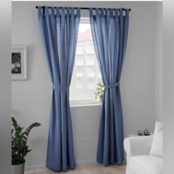 IKEA RITVA Light Blue Curtains 57x118 never opened. - Picture 1 of 3